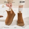 ZHR则则加绒加厚雪地靴女2024冬季新款保暖防泼溅毛毛鞋耐磨棉鞋 商品缩略图5