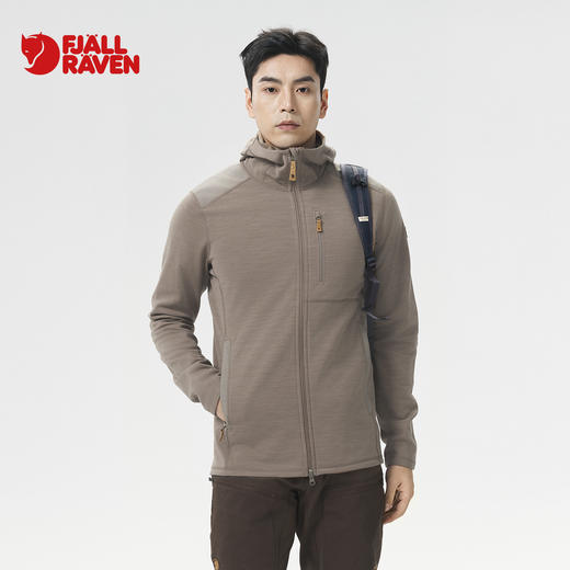 北极狐 男士户外抓绒衣外套 2025春秋G1000户外徒步连帽衫81479 商品图0