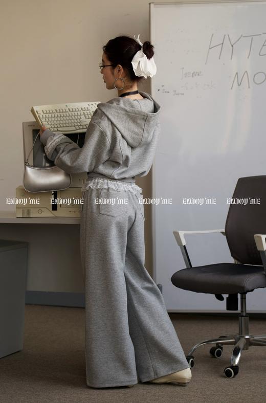 【门店同款】ENJOY春季盐貌似糖蕾丝拼接裤装套装 161093261 商品图2