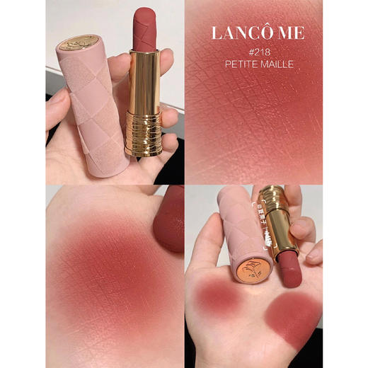 【双旦特惠：香港直邮】Lancome兰蔻棋盘格口红520限定礼盒3.4g*2 #218+#196 商品图1