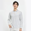【华夫格含桑蚕丝】罗蒙男士春秋款加厚polo衫男长袖t恤男舒适男polo衫 商品缩略图2
