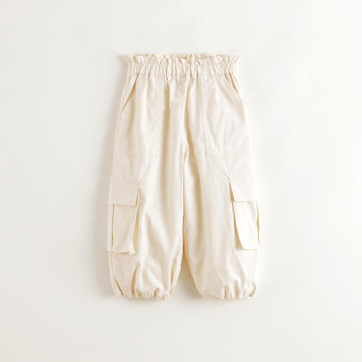 马克珍妮女童匹马棉花苞工装裤儿童裤子休闲裤2025春装新款250287 商品图2