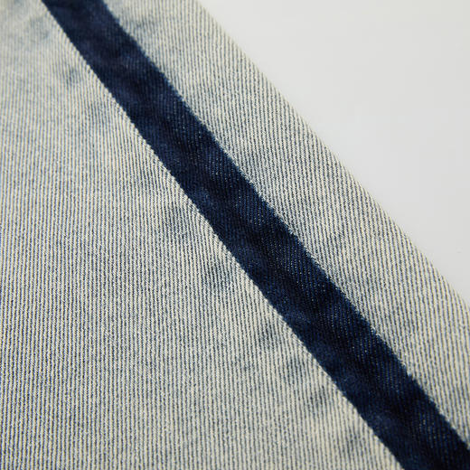 谜底牛仔阔腿裤女士2025春季新品复古风水洗棉浅色长裤251MK0047 商品图3