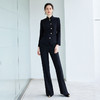 IWY/中式立领西装套装女士职场正装阔腿裤2025新款公务员黑色工装CP2196 商品缩略图0