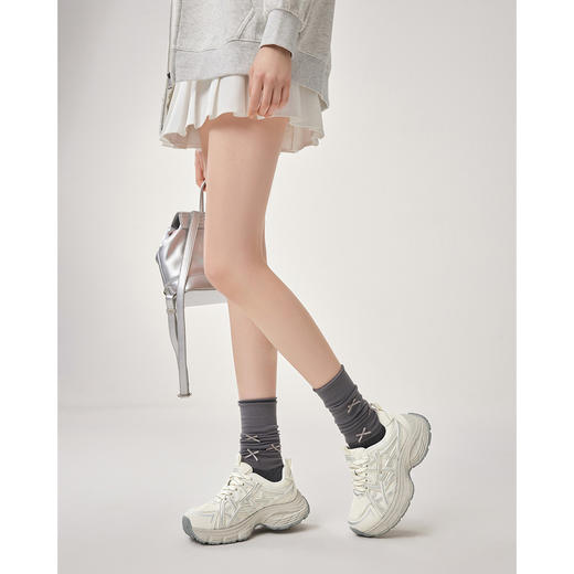 IEF/爱依服2025  厚底老爹鞋女网面透气休闲运动鞋百搭增高单鞋5338 商品图2