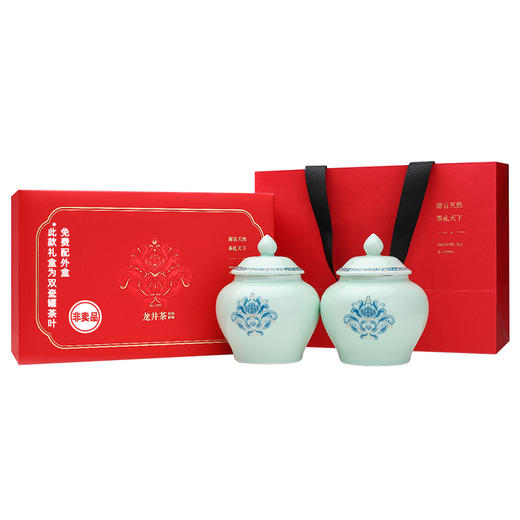 艺福堂龙井茶青花鸿运100g/盒 商品图0