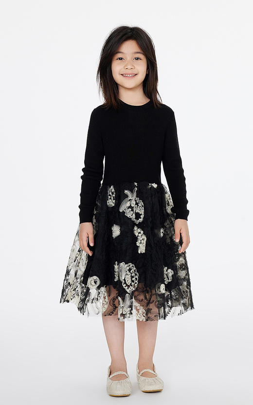 jnby   25年春款  长袖毛衫连衣裙   1P1G12430 商品图0