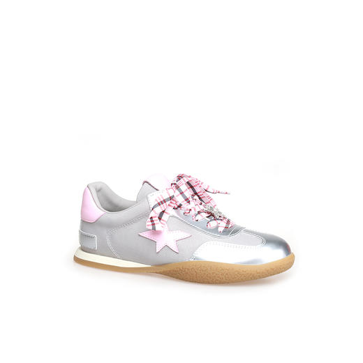 豪麟名鞋奥莱迪嘉女鞋时尚休闲鞋牛反绒面革+织物DJJGA51WX018银色  原价1660元 商品图0