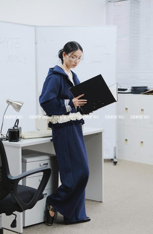 【门店同款】ENJOY春季盐貌似糖蕾丝拼接裤装套装 161093261 商品图6