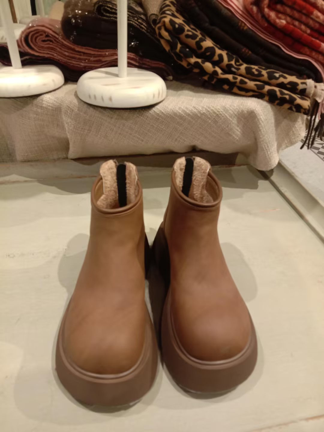 【门店同款】ENJOY冬季内里加绒厚底短靴 160493684