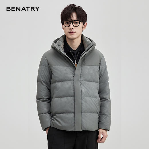 贝纳川通勤时尚连帽保暖男士面包服羽绒服ECT405251 商品图4