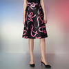 EITIE爱特爱夏季新款优雅时尚高腰百搭印花半身裙7706410 商品缩略图3