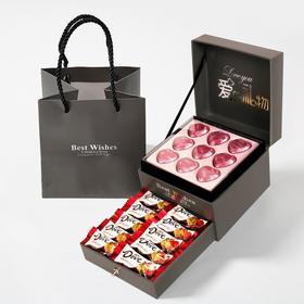 【情人节好礼！表白520~】德芙心语牛奶夹心巧克力礼盒装 生日礼物情人节礼品 休闲零食巧克力-QQ