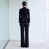 IWY/中式立领西装套装女士职场正装阔腿裤2025新款公务员黑色工装CP2196 商品缩略图4