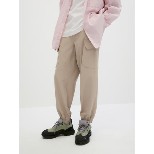 GXG男装 四面弹口袋工装裤男士宽松休闲裤阔腿长裤 2024秋季热卖 商品图2