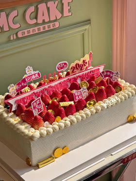 公司企业新年大蛋糕（45*28cm）