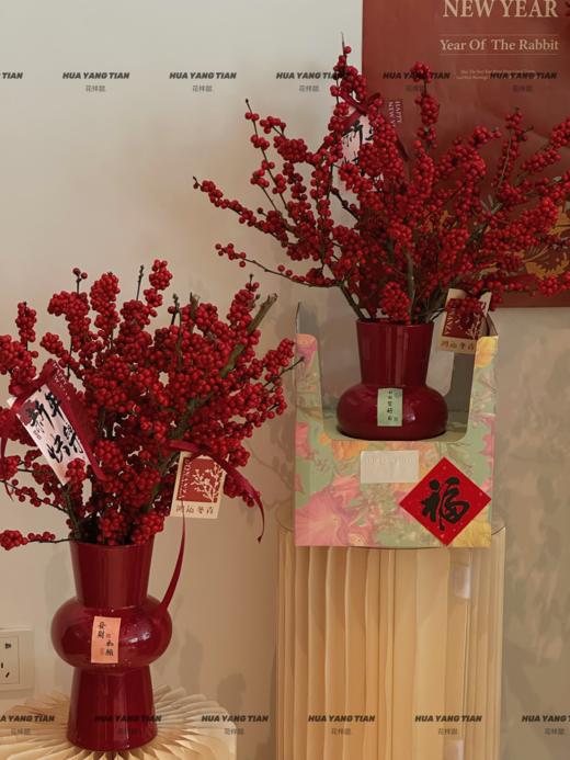 红火新岁· 北美冬青套瓶 商品图0