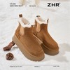 ZHR则则加绒加厚雪地靴女2024冬季新款保暖防泼溅毛毛鞋耐磨棉鞋 商品缩略图9