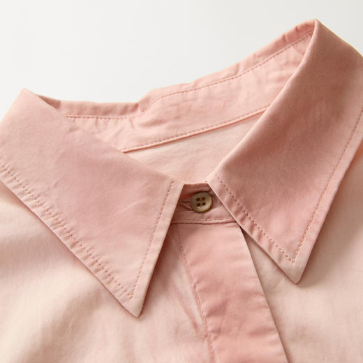 谜底大廓形衬衫长袖女2025春季新品复古风手工喷色衬衣251MC0050 商品图3