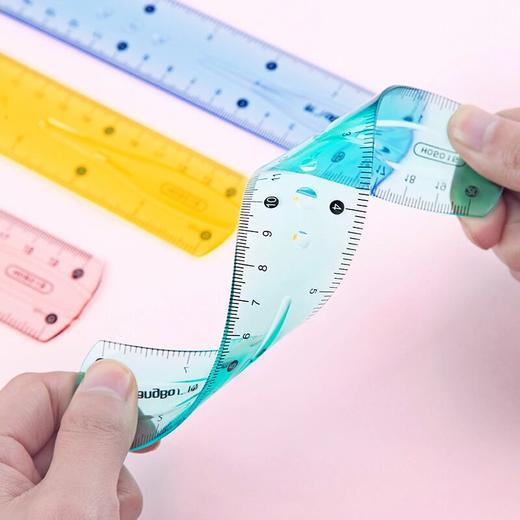 【广博】20cm软直尺学生绘图尺子可测量圆柱体开学必备用品3把 商品图2