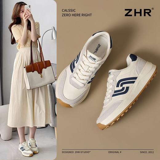 ZHR则则厚底增高阿甘鞋女春季新款超软耐磨轻便透气运动休闲鞋女 商品图0