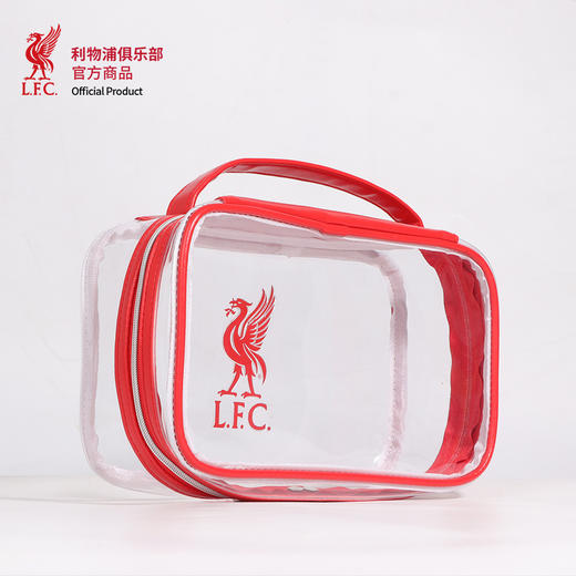 【官方正版】利物浦俱乐部 | 拼色化妆包足球迷便携透明洗漱包 商品图1