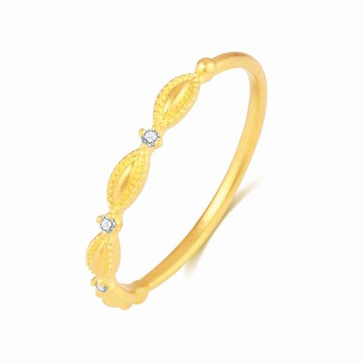 时光金致 黄金戒指 淑女足金钻石戒指女士礼物女士礼物MEMORA诗普琳LR442212 商品图0