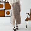 谜底半身裙2025春新品通勤风不规则设计前开叉中长半裙251GB0056 商品缩略图0