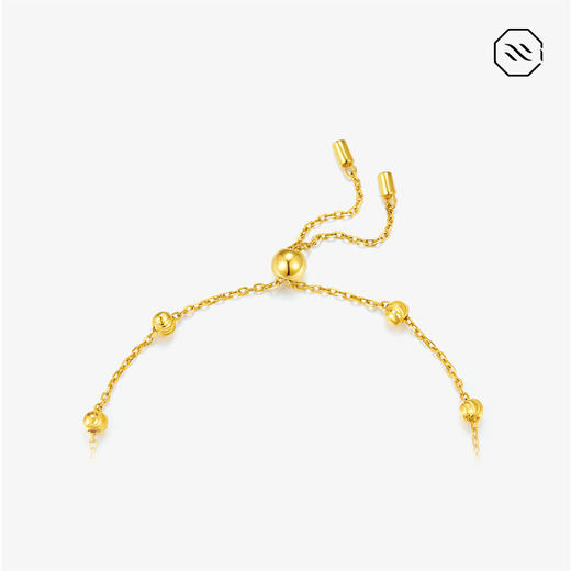 臻品莲华 925银镀金/蜜蜡8mm 手链 ADSSW24076268 商品图3