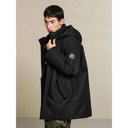 【三防】GXG男装 户外工装羽绒服男中长款羽绒外套通勤24冬季热卖 商品图3