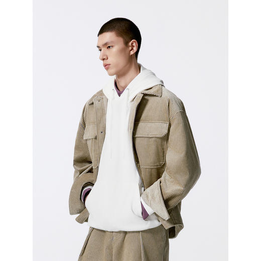 GXG男装  灯芯绒工装夹克男外套 24年秋热卖G24X213011 商品图3