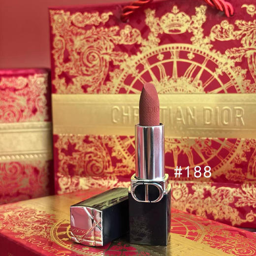【双12嗨购节】【全球购*送礼盒礼袋】Dior迪奥口红小样礼盒新款（蛇年限定1.5g*5)丝绒 #188+丝绒 #217+丝绒 #228+丝绒 #720+丝绒 #999 商品图7