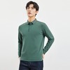【撞色领】罗蒙春秋男士仿丝光polo衫男长袖t恤男商务男士polo衫长袖 商品缩略图1