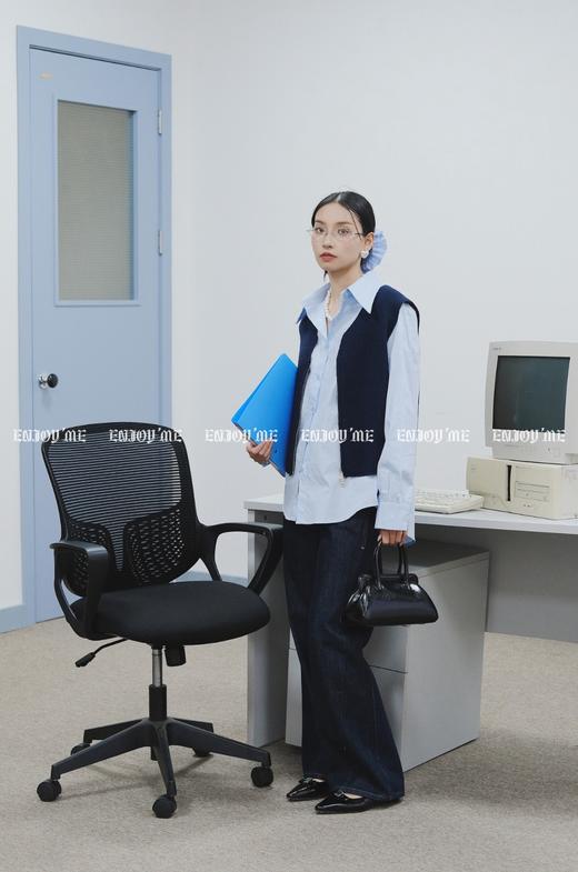 【门店同款】ENJOY春季“盐貌似糖”针织马夹两件套 160899449 商品图9