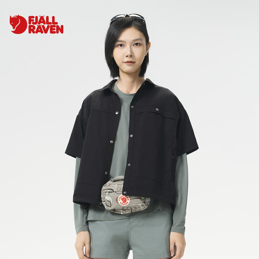北极狐 女士户外衬衫夹克 2025翻领短袖衬衫G1000外套032512062 商品图0
