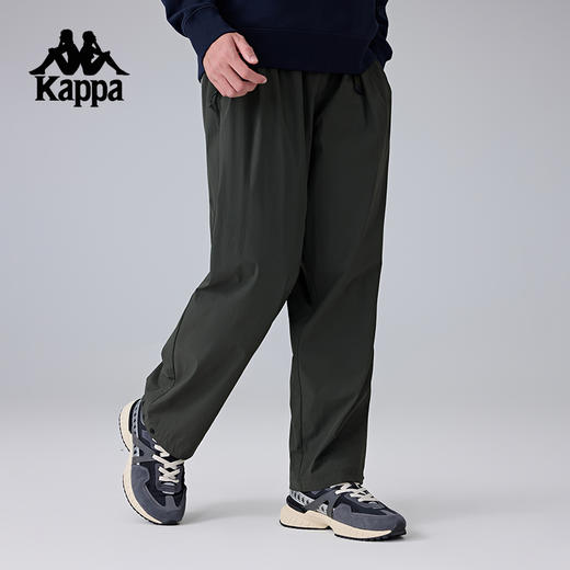 Kappa卡帕背靠背2025新款男运动裤户外防泼水长裤弹力休闲直筒裤KPCIAAY71 商品图2