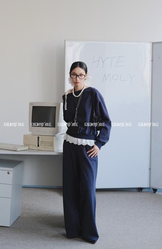 【门店同款】ENJOY春季盐貌似糖斜肩蕾丝拼接套装 160944334 商品图0