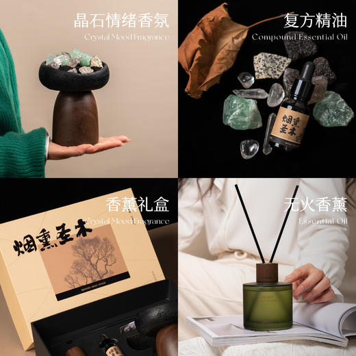 节日礼盒 | 烟熏圣木套装室内扩香持久创意家居小众卧室香氛生日礼品 商品图4
