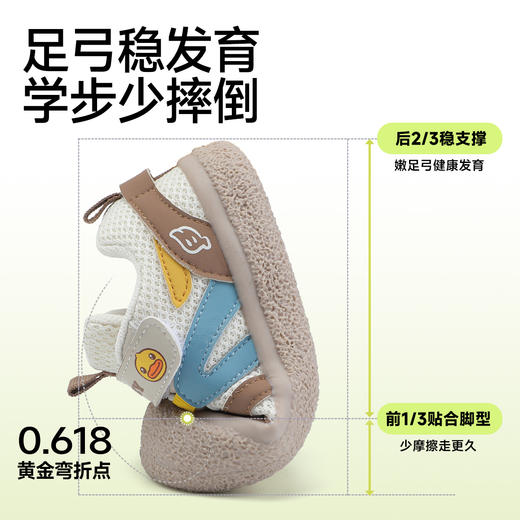 B.Duck小黄鸭童鞋春秋儿童运动鞋20-25 BY1686978 商品图1