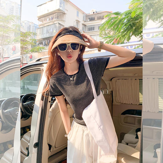 <曾小咸推荐>现货秒杀！最后一波 ！抢到赚到！6色针织圆领T恤 日常119.99 立减60 秒杀59.99！ 商品图3