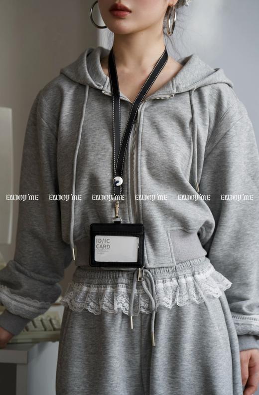 【门店同款】ENJOY春季盐貌似糖蕾丝拼接裤装套装 161093261 商品图4