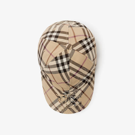 【一】BURBERRY 巴宝莉 女士马术骑士徽标格纹棒球帽 格子 8102967 A5686 商品图2