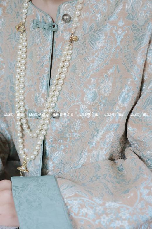 【门店同款】ENJOY春季云敛-春光推盏扇舞花影中式外套 160849484 商品图14