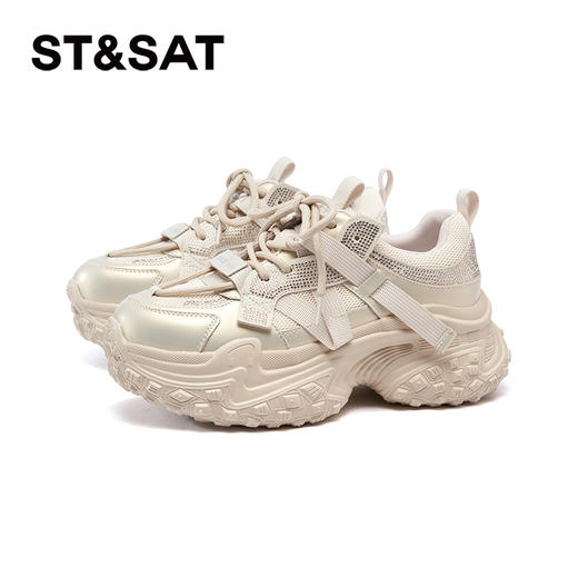 星期六时髦拼接增高厚底老爹鞋SSD1112O0I 商品图8