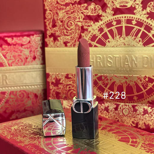 【双12嗨购节】【全球购*送礼盒礼袋】Dior迪奥口红小样礼盒新款（蛇年限定1.5g*5)丝绒 #188+丝绒 #217+丝绒 #228+丝绒 #720+丝绒 #999 商品图6