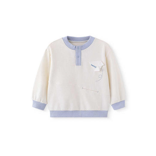 英氏儿童长袖T恤春秋圆套领头衫男童休闲打底衫25新款YRTAJ1R012A 商品图4