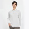 【提花领】罗蒙春秋男士仿丝光polo衫男长袖t恤男商务男士polo衫长袖 商品缩略图3