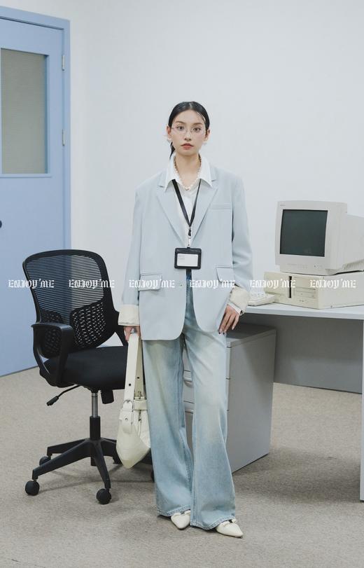 【门店同款】ENJOY常卖慵懒风软皮拼接牛角包 160995908 商品图5