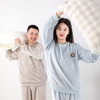 多喜爱 牛奶绒家居服圆领款（兰/灰） 商品缩略图2