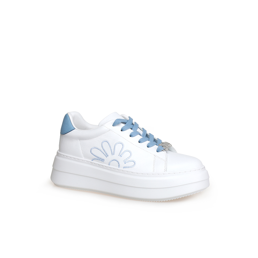 豪麟名鞋奥莱迪嘉女鞋时尚休闲鞋牛皮革DJJGA51WX015蓝色  原价1660元